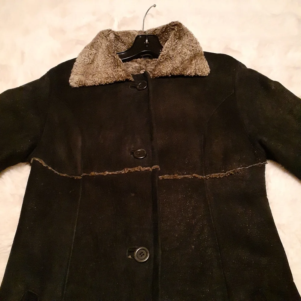 Vintage Shearling Lamb Leather Penny Lane Coat - Picture 4 of 9
